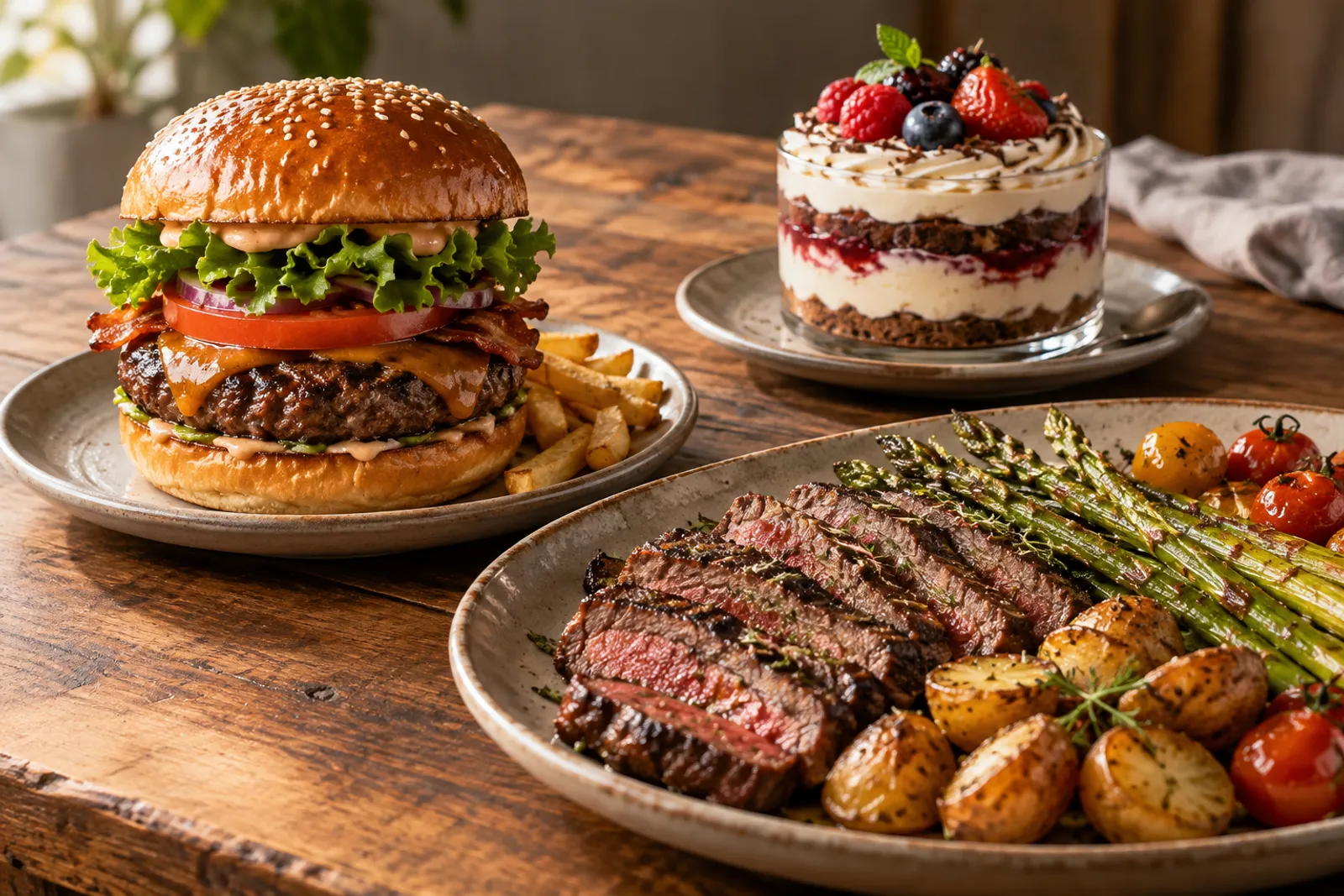 Dishes well suited to a 3D model on the menu